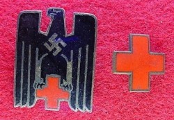 Nazi Red Cross Member's Badge Set...$45 SOLD