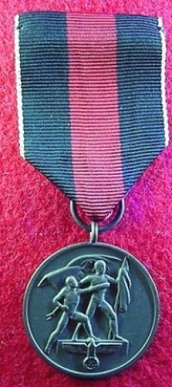 Nazi Czech Annexation Medal...$45 SOLD