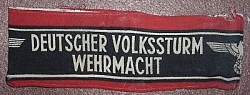 Nazi "Deutscher Volkssturm Wehrmacht" Armband...$75 SOLD