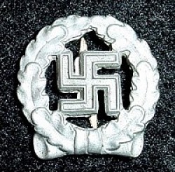 Nazi Swastika-Within-Wreath Badge...$15 SOLD