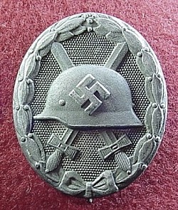 Nazi Silver Wound Badge Marked 