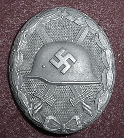 Nazi Silver Wound Badge by Friedrich Orth Marked L/14...$85 SOLD