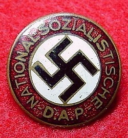 Early Nazi NSDAP Party Pin by Steinhauer...$125 SOLD