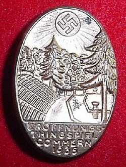 Nazi 1935 Sports Games Tinnie Badge...$25 SOLD
