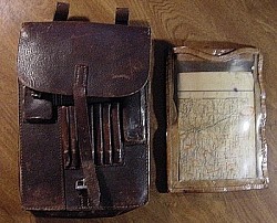 Nazi Luftwaffe Map Case with Map and Celluloid Holder...$165 SOLD