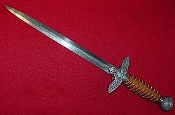 Nazi Luftwaffe Officer's Dagger with Personalized Blade without Scabbard...$275 SOLD
