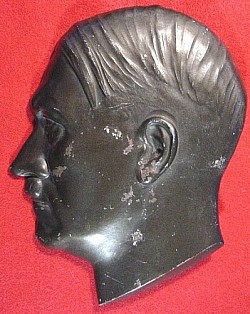 Adolf Hitler Profile Wall Plaque by Schmidt-Hofer...$175 SOLD