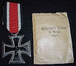 Nazi Iron Cross 2nd Class with Issue Envelope...$95 SOLD