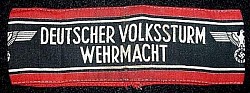 Nazi Volkssturm Wehrmacht "Last Ditch" Armband...$75 SOLD