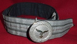 Nazi Luftwaffe Officer's Brocade Belt with Buckle...$285 SOLD