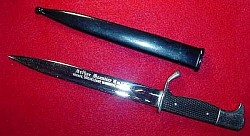 Nazi-Era NCO Dress Bayonet Pattern Letter Opener with Inscription...$165 SOLD