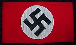 Nazi Swastika Wool Armband with SS-RZM Tag...$210 SOLD