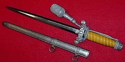 Original Nazi Army Officer's Dress Dagger by E. und F. Hörster with Portapee...$485 SOLD