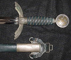 Nazi Luftwaffe Officer's Sword with Hanger by SMF with Waffenamt...$895 SOLD