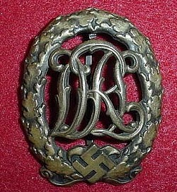 Nazi DRL Sports Badge in Bronze (no catch)...$35 SOLD