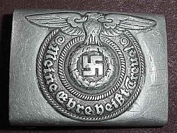 Nazi SS EM Belt Buckle Marked "RZM 822/38 SS"...$450 SOLD