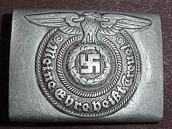 Nazi SS EM Belt Buckle Marked 