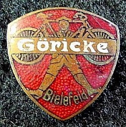 Vintage Enameled Badge for Göricke Motorcycle and Bicycle Maker...$25 SOLD