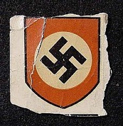Nazi Swastika Helmet Decal by C.A. Pocher of Nürnberg...$50 SOLD