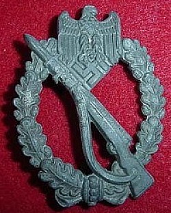 Nazi Infantry Assault Badge by Friedrich Linden of Lüdenscheid...$125 SOLD