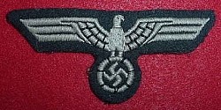 Nazi Army EM Embroidered Breast Eagle...$30 SOLD