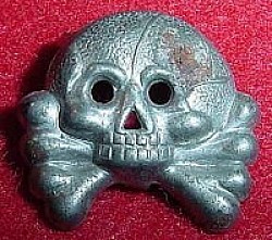 Nazi Panzer Collar Tab Skull Device...$30 SOLD