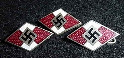 Original Nazi Hitler Youth Membership Badges by Hans Doppler, Wels...$60 each SOLD OUT