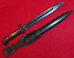 Scarcer Pre-War Polish M1929 (wz.29) F.B. RADOM Bayonet with Frog...$250 SOLD