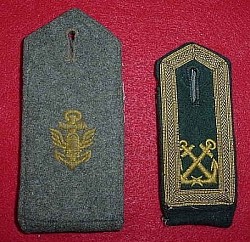 Nazi Kriegsmarine Slip-On Shoulder Strap Set...$50 SOLD