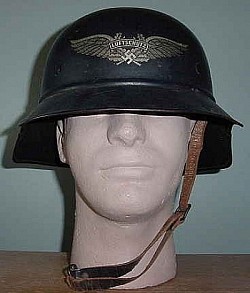 Nazi Luftschutz "Gladiator-Style" Helmet with Liner...$295 SOLD