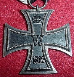 WWI German Iron Cross 2nd Class with Ring Marked "KO"...$75 SOLD