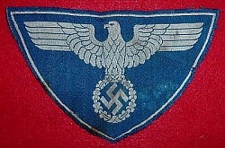 Original Nazi Reichspost Sport Shirt Eagle Patch...$55 SOLD