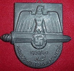 Nazi 1939-40 Winter War Award Plaque...$150 SOLD
