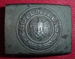 Nazi Army EM Belt Buckle by Hermann Koller, Pforzheim...$80 SOLD