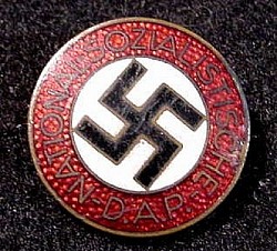 Nazi NSDAP Party Pin by Ferdinand Wagner, Pforzheim...$75 SOLD