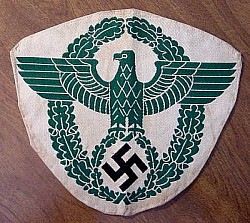 Nazi Police Sport Shirt Eagle Patch...$85 SOLD