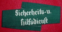 Nazi Luftschutz Sicherheits-u. Hilfdienst Armband...$95 SOLD