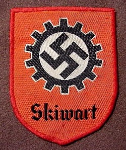 Nazi DAF Skiwart Patch...$95 SOLD