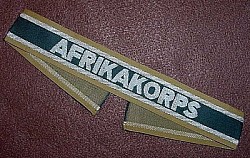 Nazi Afrika Korps Cuff Title...$210 SOLD