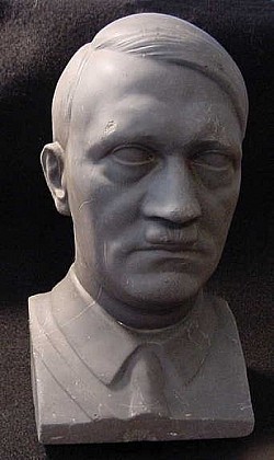 Nazi Adolf Hitler Bust by Emil Hub with Capture Paper...$850 SOLD