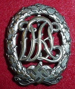 Nazi DRL Sports Badge in Silver...$115 SOLD
