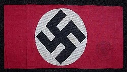 Nazi Swastika Armband with Ink-Stamped Marking "Kriegerverband Saarlouis"...$95 SOLD