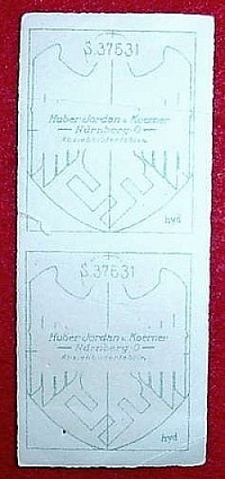 Nazi Set of Two Army Helmet Decals...$95 SOLD