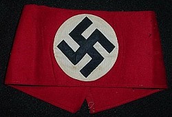 Nazi SS Wool Armband with Cloth RZM-SS 630/36 Tag...$250 SOLD