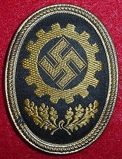 Nazi DAF Visor Hat Badge...$35 SOLD
