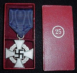 Original Nazi 25-Year Faithful Service Medal in Issue Case...$100 SOLD