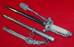 Nazi Army Officer's Dress Dagger with Portapee and Partial Hanger...$450 SOLD
