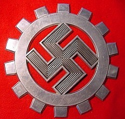 Nazi DAF Aluminum Wall Plaque...$175 SOLD