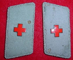 Nazi Red Cross Collar Tabs...$25 pair SOLD