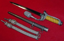 Nazi Army Officer's Dress Dagger with Hangers and Portapee...$795 SOLD